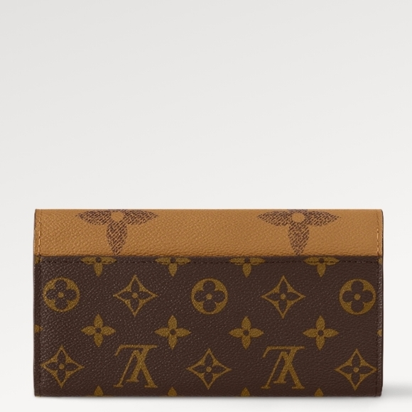 LOUIS VUITTON LV REVERSE MONOGRAM M80726 Sarah Wallet MSRP $885.00 - Picture 4 of 16